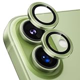 Podick カメラフィルム iPhone 17 用 カメラカバー 9H強化ガラス アルミ合金 アイフォン17 カメラ保護 キズ防止 耐衝撃 高透過率 黒縁取り 露出オーバー防止 極薄 いphone17レンズカバー プロテクター セージ