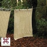 100 %アイルランドメリノウールパッチワークBaby Blanket by Carraig Donn 27 " x 34 "