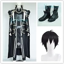ソードアートオンライン　SAO キリト 黒剣士　コスプレ　衣装　ウィッグ　武器 ソードアートオンライン SAO キリト 黒剣士 コスプレ 衣装