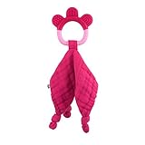 iplay Dream Window Organic Blankie Teether (Fuchsia-3mo+) by i play.