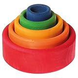 Grimm's Spiel & Holz Design（グリムス社） コップかさね レッド【GM10351】