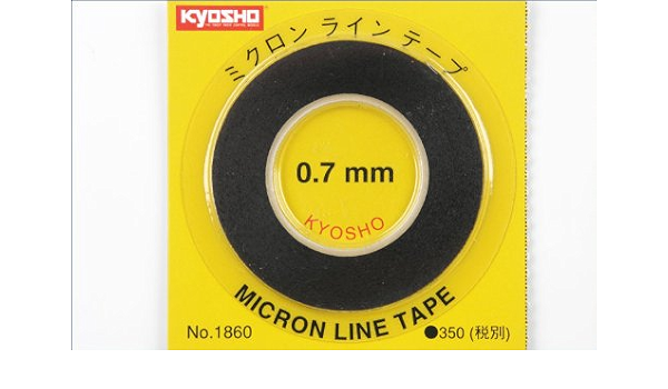 Amazon Co Jp 京商 ミクロンラインテープ 0 7 0 7mm 8m 黒