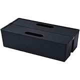 山善(YAMAZEN) 収納ボックス ポリプロピレン かるコン M 深型 ブラック 32×16×9.3cm KC-M-BK