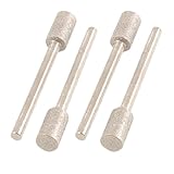 uxcell　ダイヤモンドマウントポイント　ダイヤモンドビット　円筒形　シャンク径3mm　4個