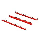 Ernst Manufacturing 6010M-Red 20-Tool Screwdriver Rail Set with Magetic Backing [並行輸入品]