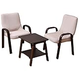 アビライト 大川家具 広縁・縁側 背部 リクライニング式 テーブル・チェア3点セット ベージュ SKT-0059