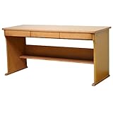 ライフスタイリングショップ 学習机 デスク 木製 引出 幅150×奥行60cm ライトブラウン SL-03LB