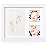 新しい& Enhanced Baby Handprintキットby Baby Leon – PREMIUM BABY Picture Frame | Bestベビーシャワーギフトfor Girls &
