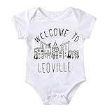 Liebeye 赤ちゃんロンパー　ベビー　コットン　ショートスリーブ　レタープリント　幼児　ラウンドカラー　ジャンプスーツ　ホワイト 70cm