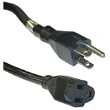 CableWholesale's Power Extension Cord, Black, SJT, 14 AWG, 3 Conductor, 15 Amp, 15 foot [並行輸入品]