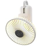 携帯扇風機 充電式 LERIZOM 手持ち扇風機 卓上扇風機 4000mAh大容量 ３段階風量調整 LEDランタン機能 テントフック付 アロ