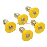 1/4" Quick Coupler Nozzle / 15 Degree, Size 4.5, Yellow [並行輸入品]