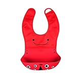 Baby Bibs, Homure Waterproof Silicone Bib Easily Wipes Clean - Bacteria Resistant Soft Silicone Baby
