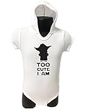 Too Cute I Am付きOnesie面白いノベルティ一体型幼児ベビーボディスーツ