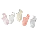 BIANHUAN 靴下 ベビー 幼児用 キッズ 子供 女の子 キッズ ソックス かわいい 通気性抜群 コットン 柔らかい 夏 5足セット (S:11-13cm/1〜3歳)