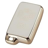 Kinotaka トヨタ車用 5ボタンスマートキーカバー エスティマ/ノア 60系70系 / ヴォクシー 60系70系 / アルファード/ヴェルファイア など 専用設計TPU製キーケース (スタイルA, ホワイト)