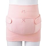 西松屋 ピジョン）しっかりサポート妊婦帯&ささえ帯セット（ピンク）【M-L】 マタニティ