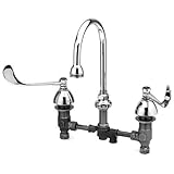T&S Brass B-0866-PV Conceal Body Wrist Handle Pedal Valve Inlet Swivel Gooseneck Rose spray Medical 