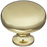 Stanley Hardware BB8011 1.26" Diameter Round Knob in Polished Brass [並行輸入品]