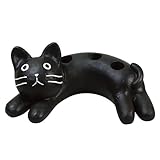 コンパクト傘立て　黒猫　3本立て