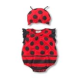 SF　 ベビー用着ぐるみ 帽子付 春夏　キッズ　ベビー用着ぐるみ ベビー服 記念写真 パーティー用 可愛い　ベビーコスチューム (95, てんとう虫)