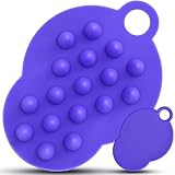 Moivi シャンプーブラシ 頭皮マッサージ 2個セット スカルプブラシ 頭皮ブラシ シリコンヘッドスパ 頭皮ケア スカルプケア ヘッドマッサージ (スレートブルー)