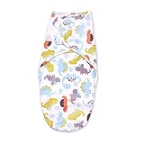 エルフ ベビー(Fairy Baby)新生児おくるみ コットン モロー反射対策 可愛い恐竜柄