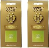 【2個セット】 ガーネッシュ(GONESH) インセンス コーン エクストラリッチ ジャスミン 25個入 (お香)