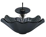 Aurora Sinks G06-ORB-G Bathroom Ensemble with Grid Drain, Frosted Glass Vessel, Sink, Ring and Water