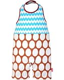 (ビブパ)BIBPA ブルー&ブラウン WAVE&EGG ウェーブ&エッグ ビブ+ロンパース