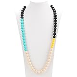Consider It Maid Silicone Teething Necklace for Mom to Wear - FREE E-BOOK - BPA FREE and FDA Approve