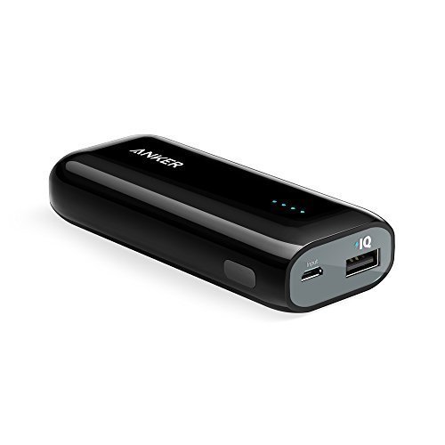 Anker Astro E1 5200mAh コンパクトモバイルバッテリー 急速充電可 iPhone&Android対応 ポーチ付 A1211012