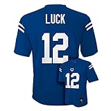 Andrew Luck # 12 Indianapolis Colts nfl幼児用ミッドティアチームジャージーブルー
