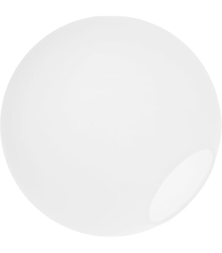 Amazon.co.jp: Luxshiny ホワイト ガラス グローブ ランプ
