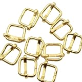 [KUKU工房] リュックカン 移動カン レザークラフト金具 10個セット (内径10mm, ゴールド)