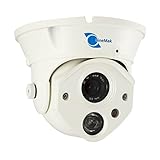 LineMak Vandalproof Dome camera, 1/2.5" HDIS Color CMOS Sensor, 1200TVL, 6mm lens, 1 LED Array, 98ft