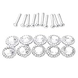 Carejoy 30 mm1.18inchダイヤモンドクリスタルハンドル|クリアガラスクリスタルキャビネットノブのCaebinet、drawer- 10個