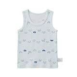 [ミキハウス] MIKIHOUSE ボーダー＆イカリ＆車 タンクトップ【肌着】 10-2414-260 サックス 80cm