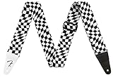 Fender/Wavy Checkerboard Polyester Strap Black/White フェンダー [ギターストラップ]
