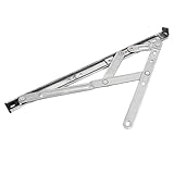 uxcell ウィンドウ摩擦ヒンジ 354 mm 304ステンレス スチール ケースメント トップ サイド シルバー トーン