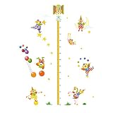 Winhappyhome CircusキュートClown子供高さ測定チャート壁アートステッカー用キッズ部屋保育園幼稚園取り外し背景装飾デカール