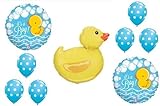 loonballoon Duckゴムブルー水玉It 's A BoyベビーシャワーMylar &ラテックスバルーンセット