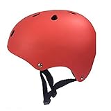 Liebeye ヘルメット バイク スケート マルチ スポーツ サイクリング 自転車 クラッシュ ヘルメット 大人 子供 2つのサイズ レッド M【54-57CM】