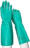 Ansell Sol-Vex 37-165 Nitrile Glove, Chemical Resistant, Straight Cuff, 15 Length, 22 mils Thick, X-