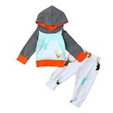 Tovadoo 子供服 ベビー服 男の子 パーカー＋ズボン ヘラジカ柄 長袖 秋冬 可愛い ファッション 保育園 旅行