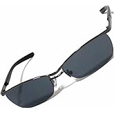 [FashionBerry] [いかつめサングラス] メンズ サングラス 細フレーム オラオラ系 職人 ガテン系 ちょい悪 やんちゃ 目にやさしい 疲れない 紫外線カット 軽量