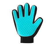 Danペットグルーミンググローブ猫用、5つ指デザインソフトDesheddingブラシグローブミットfor Gentleペットグルーミングマッサージ入浴ブラシPerfect for Dogs & Cat