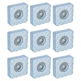 uxcell ゴム足 フロアプロテクター 挿入物金属 アンチスクラッチ 家具 床 保護装置 30×30mm 9個入り