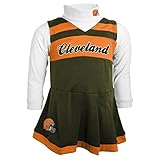 NFL Cleveland Browns Girls Cheer Jumper Dress withタートルネックセット ブラウン