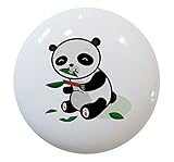 Carolina Hardware and Decor 1598 Panda Bear Cub Ceramic Cabinet Drawer Knob by Carolina Hardware and